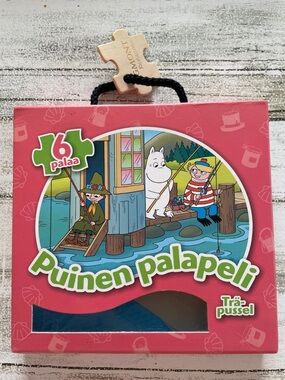Moomin Puinen Palapeli Kids Wooden Puzzle - Pink